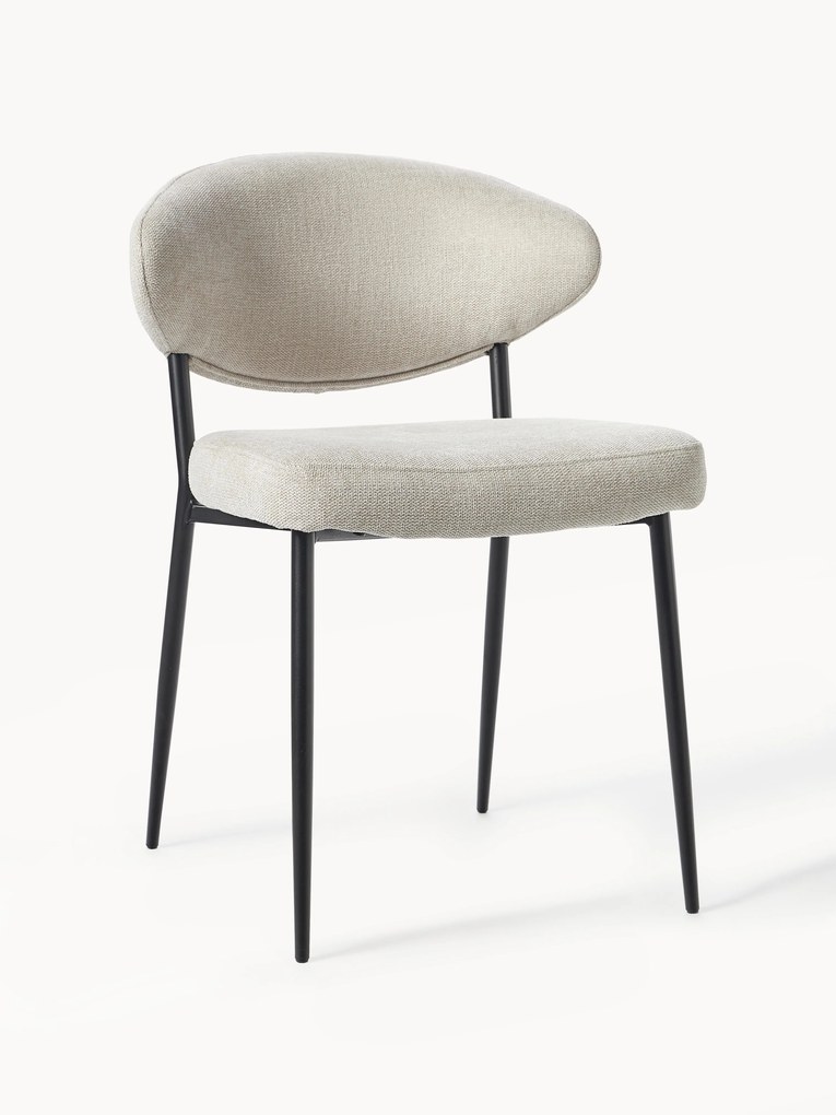 Gestoffeerde stoelen Adele, 2 stuks