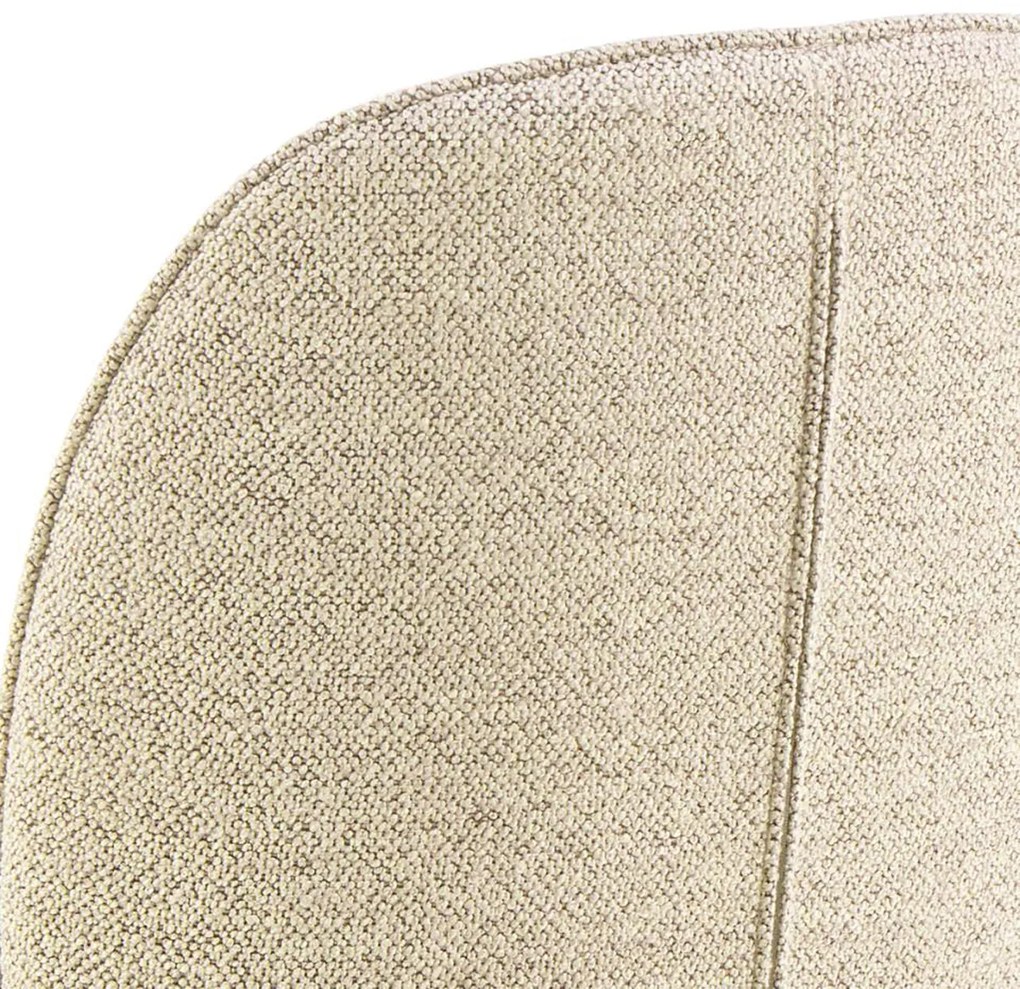 Eetkamerstoel Met Houten Poten Creme Boucle
