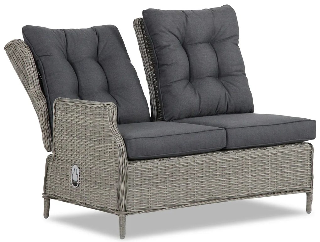 Hoek loungeset 5 personen Wicker Grijs  Garden Collections New Castle