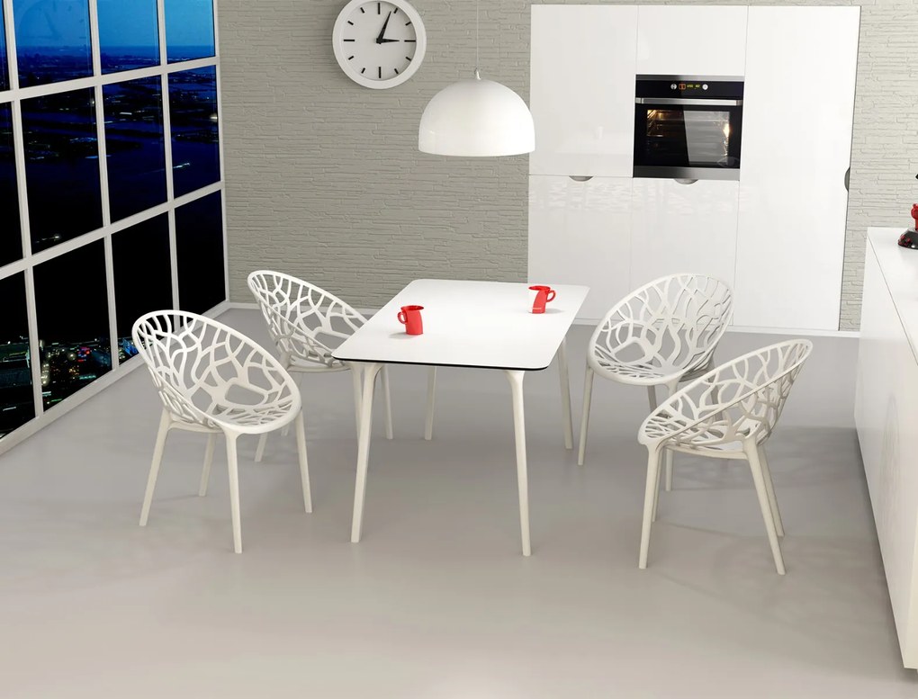 Siesta Crystal stapelbare tuinstoel - Wit