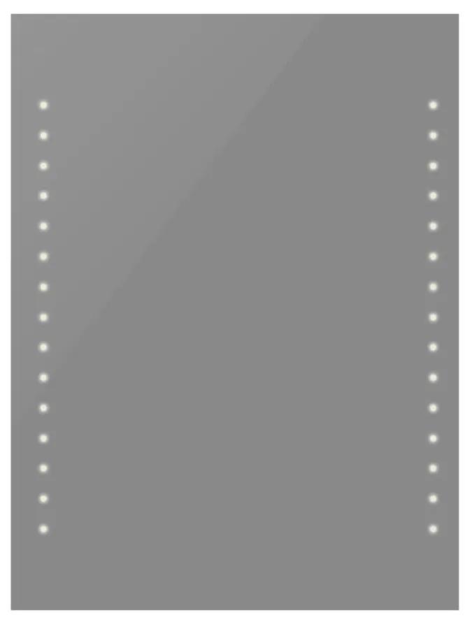 vidaXL Badkamerspiegel met LED's 50x60 cm