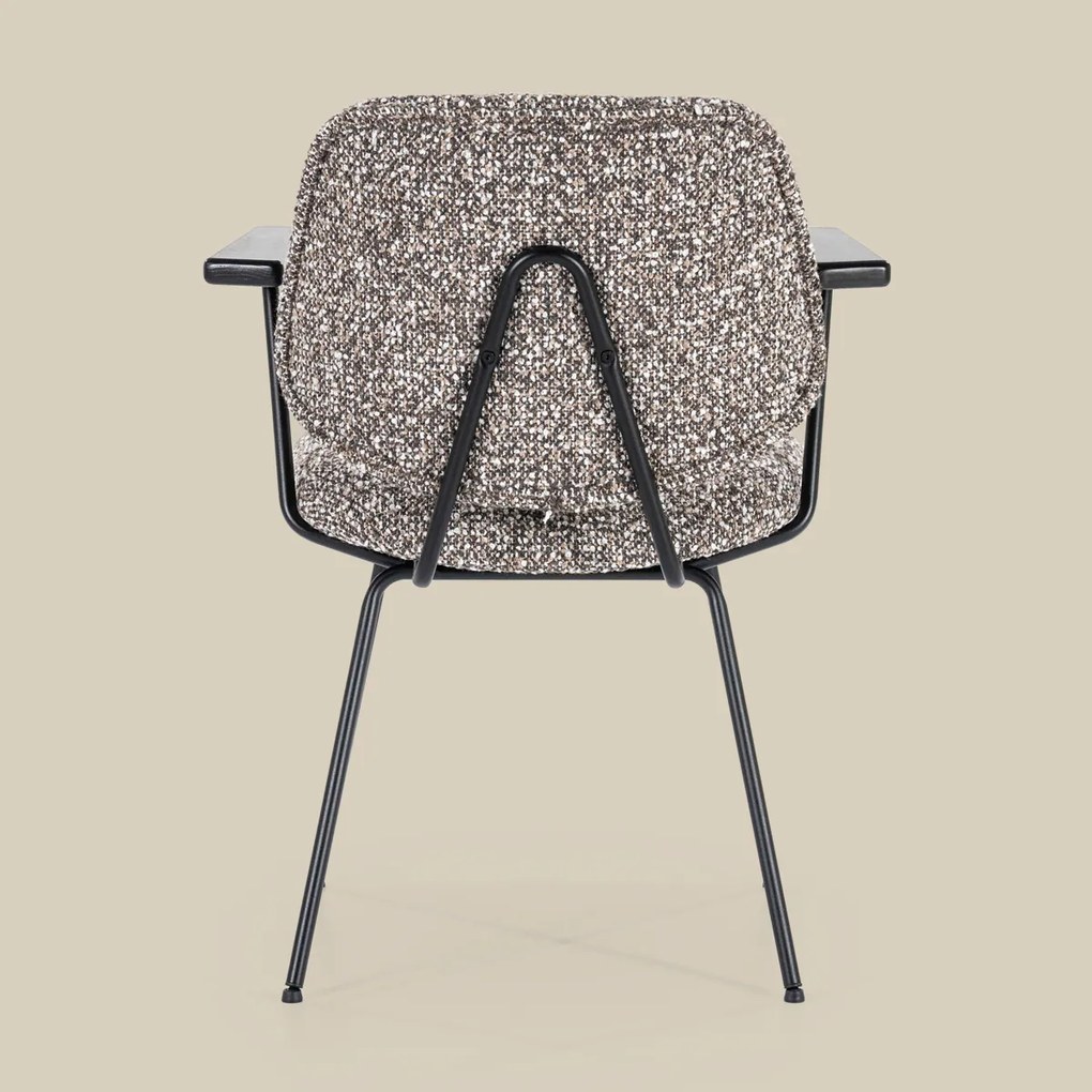 Taupe Eetkamerstoel Met Armleuningen