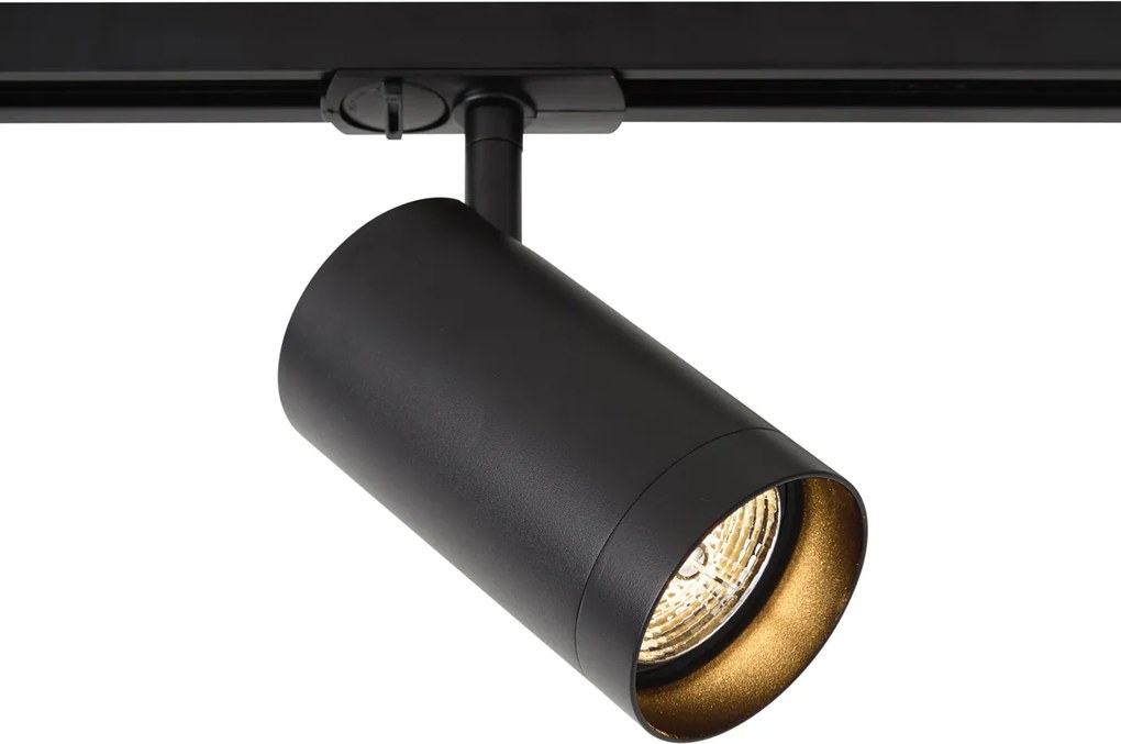 Modern railsysteem zwart met 2 hanglampen en 3 spots 1-fase - Iconic Zuzanna Jeana Luxe