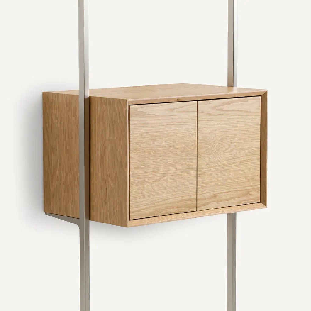Kast in eikenfineer B60 x D42 cm, Archivita XL