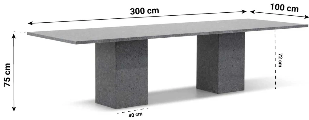 Tuinset 8 personen 300 cm Aluminium/Textileen /Aluminium/textileen Grijs Hartman Royal