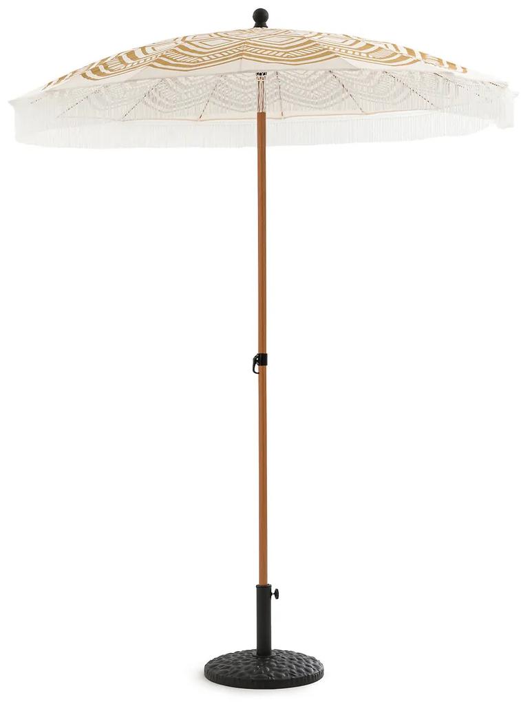 Bedrukte parasol met franjes, Tahyra
