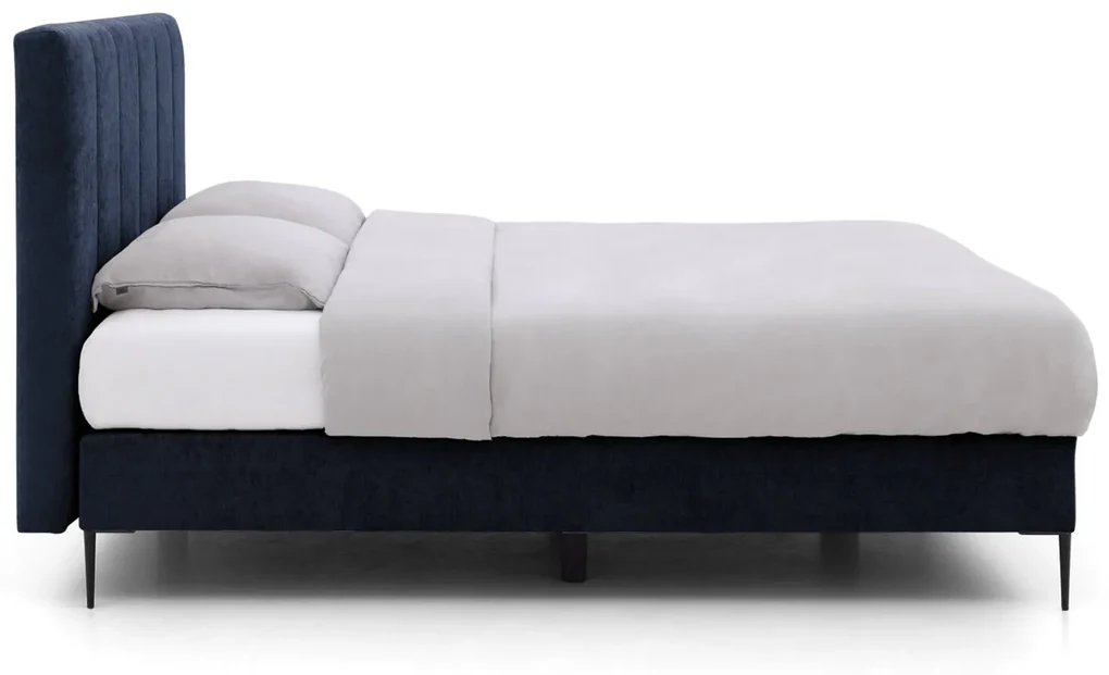 Goossens Boxspring Ease Solid Incl. Matras, Vlak 180 x 210 cm (=2x 90 x 210 cm) met hoofdbord + 2x matras shapes 1