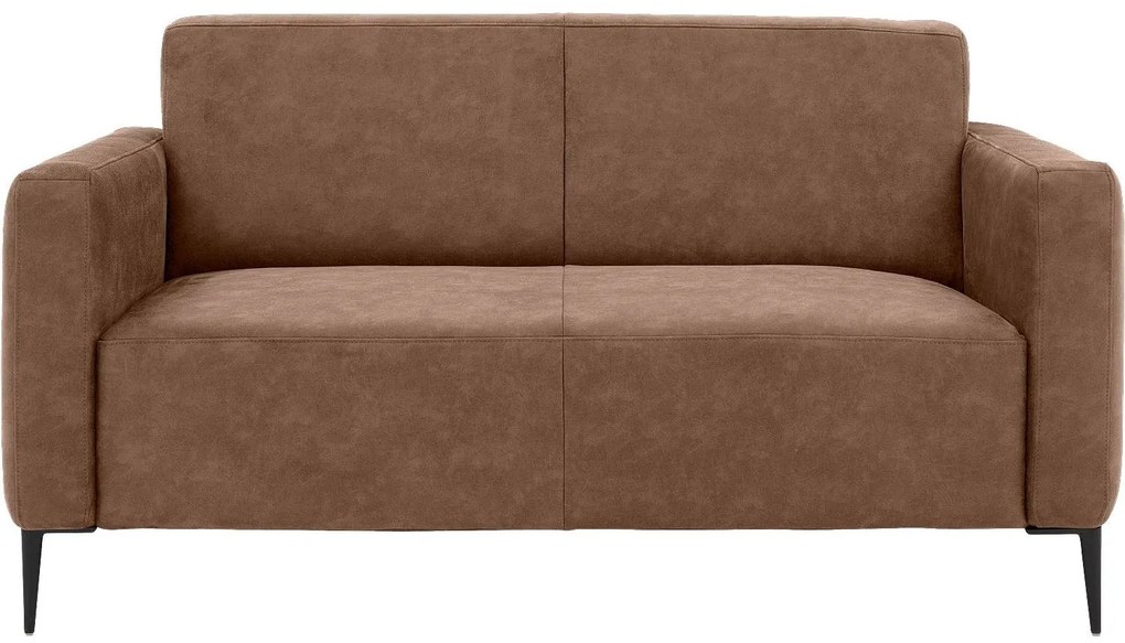 Goossens Key West bruin, micro leer, 2-zits, modern design