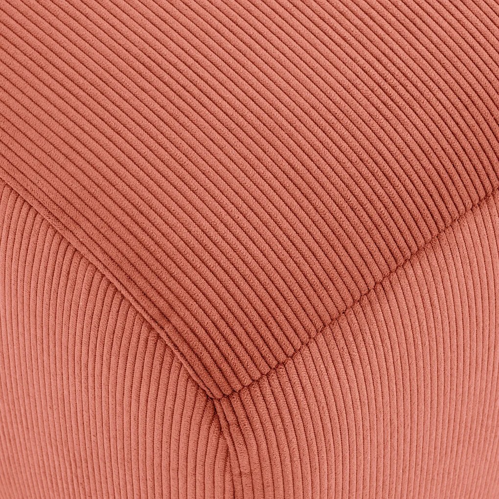 XL poef, fijn geribbeld fluweel, Liora