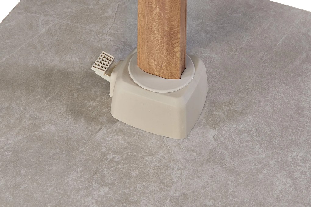 Platinum Challenger Premium T1 4x3 m - Champagne Teak met voet en hoes