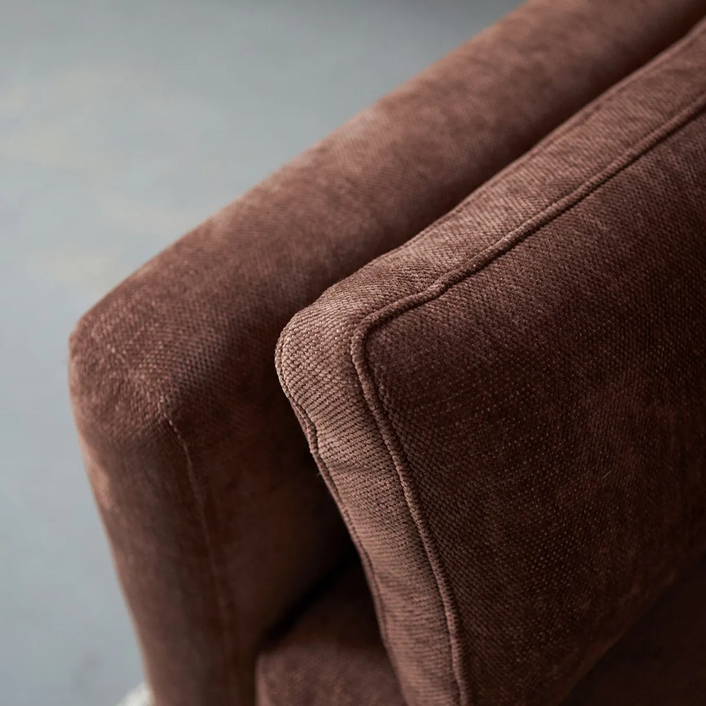Fauteuil Roodbruine Stof