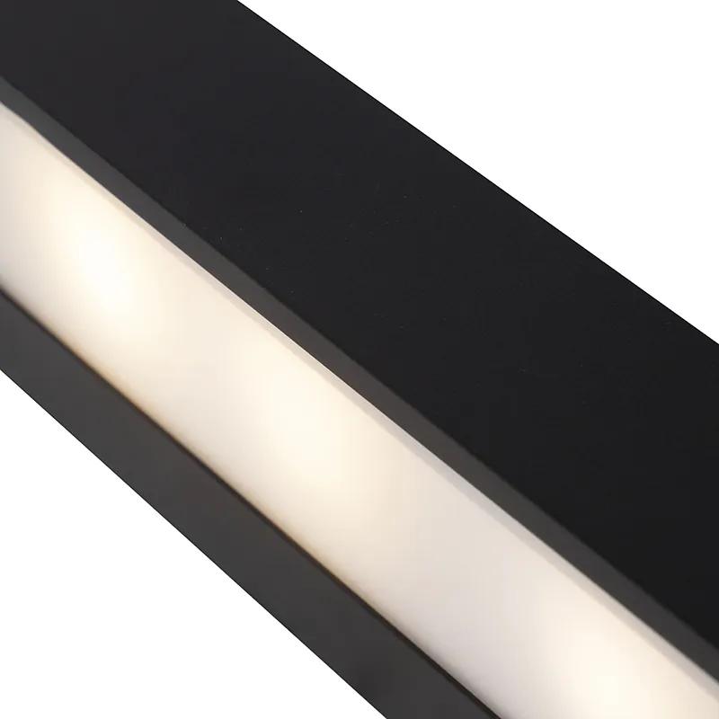 Design langwerpige wandlamp zwart 35 cm - Houx Design G9 Binnenverlichting Lamp