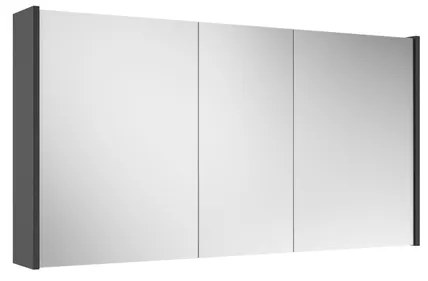 Adema Spiegelkast - 120x63x16cm -inclusief zijpanelen - mat antraciet SW1212818/SW892636