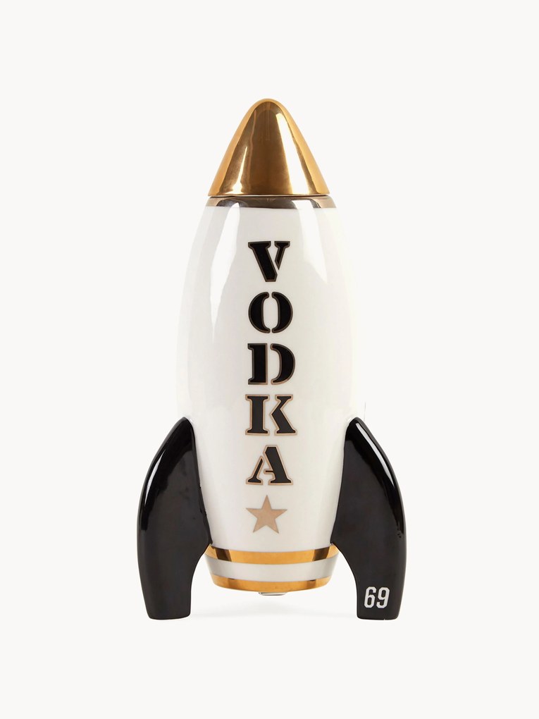 Decanter Rocket met gouden accenten, 830 ml