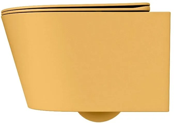 Mondiaz Lavie toiletpot randloos met softclose zitting ocher