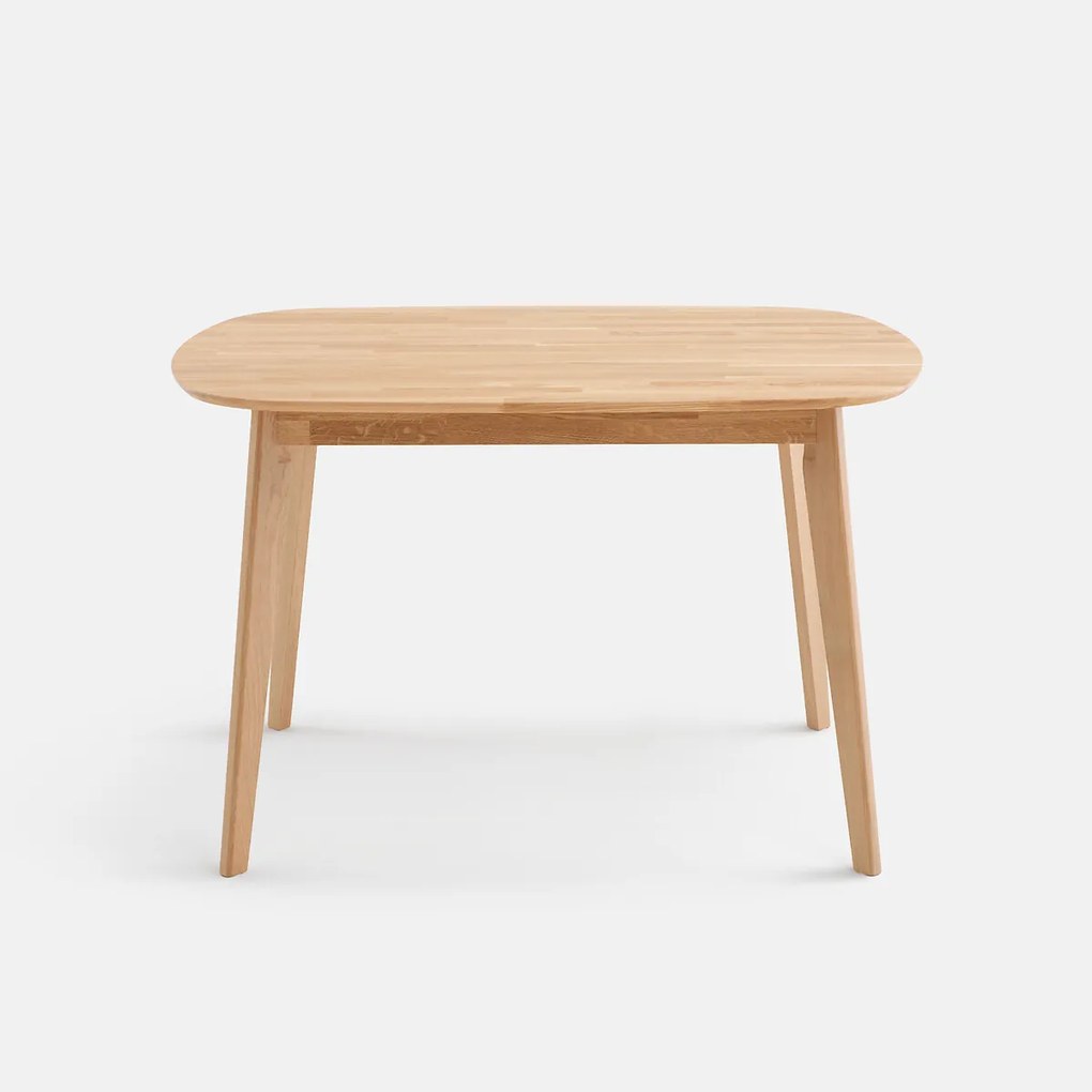 Eettafel, rechthoekig, van massief eikenhout, 4-persoons, Dalmar