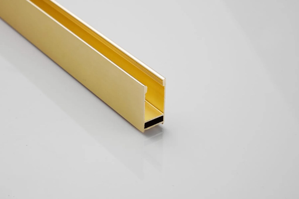 Saniclear Brass Redro profielset geborsteld messing - mat goud