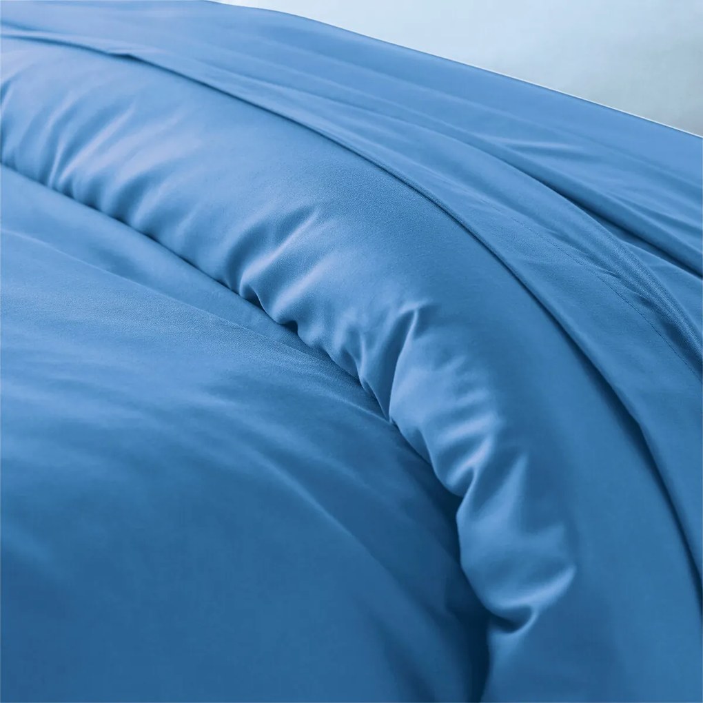 Dekbedovertrek met rits in effen katoen, Scénario