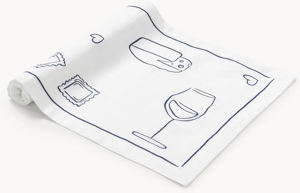 Geborduurde tafelloper Tutti