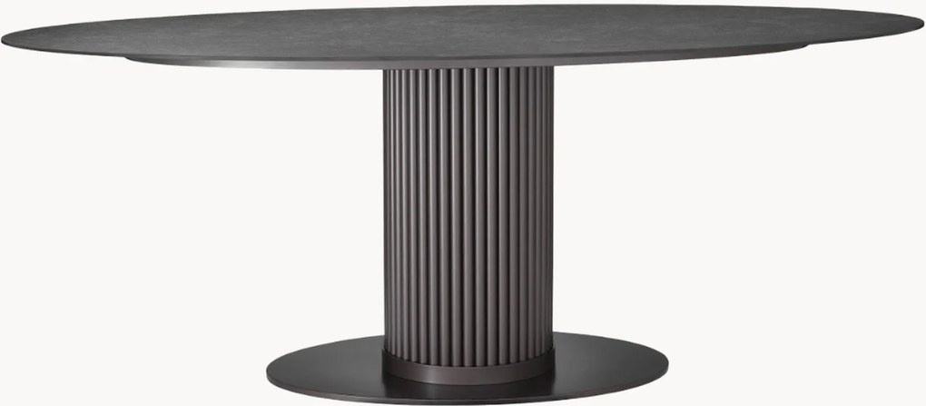 Ovale tuintafel Volterra, 200 x 119 cm
