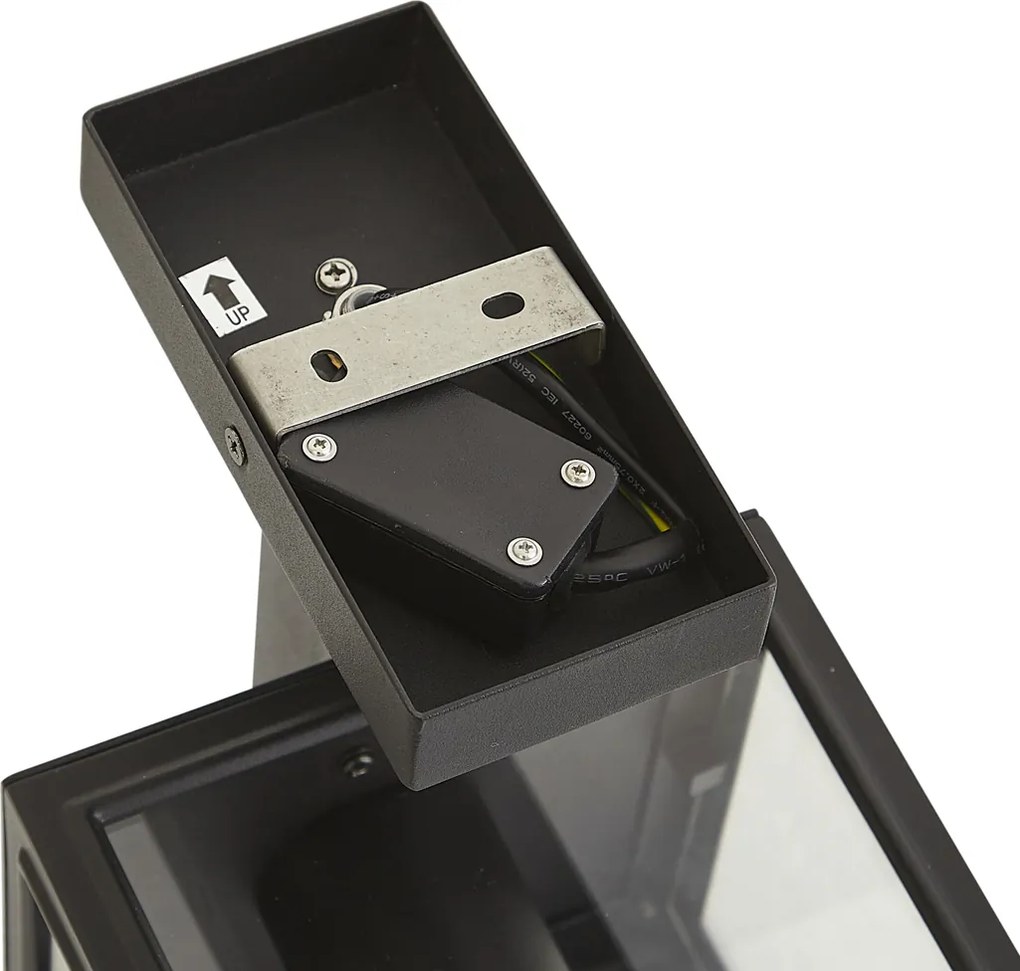 Industriële buiten wandlamp donker grijs IP44 - Sutton down