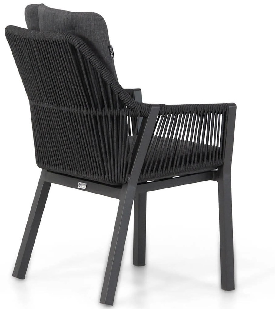 Tuinset 6 personen 217 cm Aluminium/Rope Grijs Lifestyle Garden Furniture Verona/Young