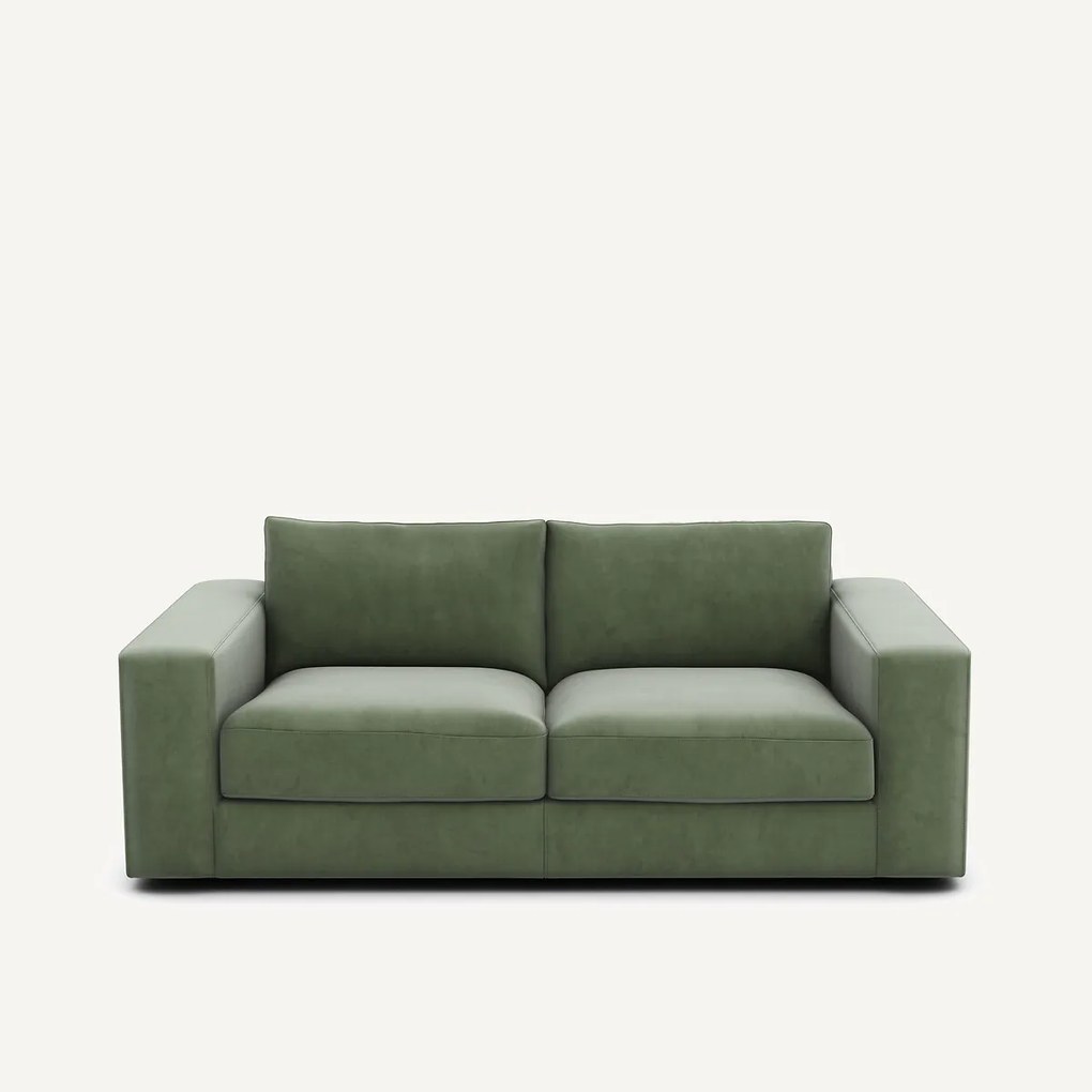 Compacte bank 3-zit in fluweel, Skander