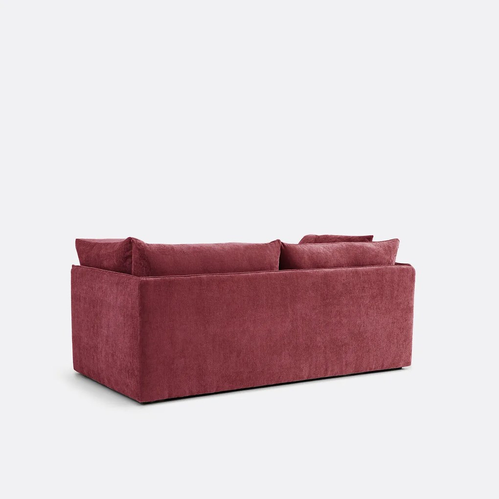 Bank 3-zit, getexureerd dik fluweel, Malo