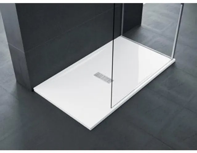 Novellini Ultra flat douchebak acryl rechthoekig met antislip 120x90x3.5cm incl. sifon wit CU120904A30