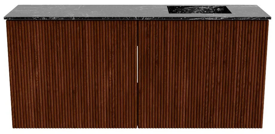 Mondiaz Joya DLux 90cm toiletmeubel ruby met wastafel faye rechts 1 kraangat lava