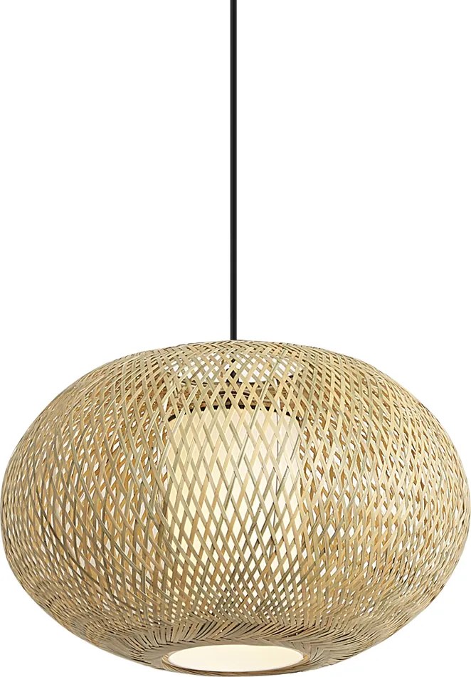 Japandi hanglamp bamboo 50cm IP44 - Moana