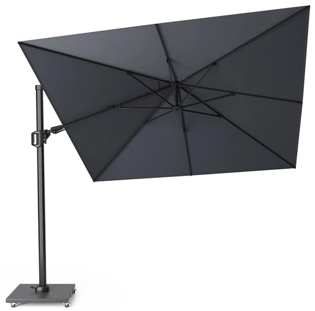 Platinum Challenger zweefparasol  3x3mT2 premium  (excl. voet) faded black