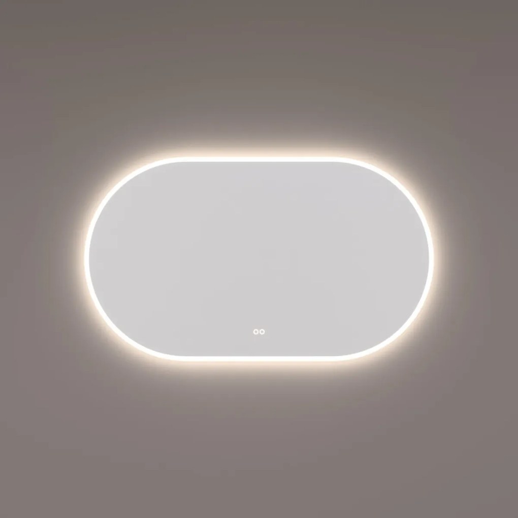 Hipp Design 13700 ovale spiegel 120x70cm met LED en spiegelverwarming