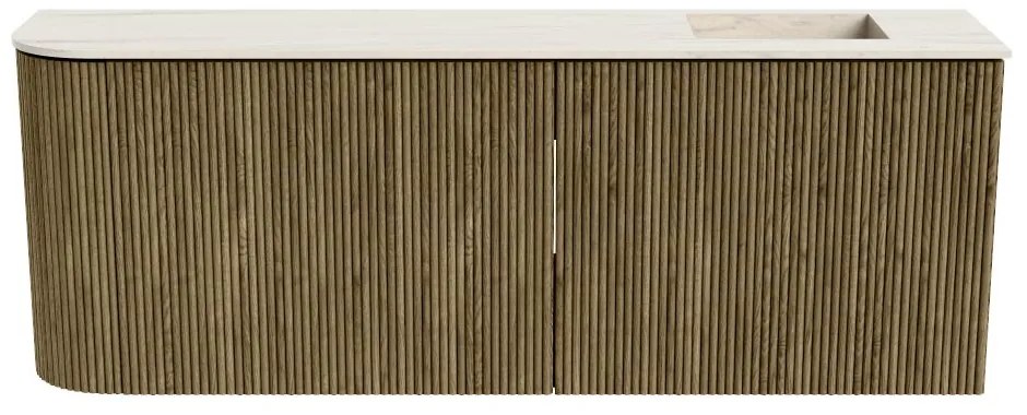 Mondiaz Joya DLux 110cm toiletmeubel ronding links dusk met wastafel faye rechts 1 kraangat meli