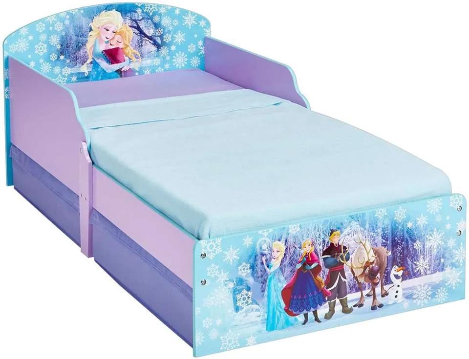 Disney Frozen bed met lade - paars/blauw - 145x77x59 cm - Leen Bakker