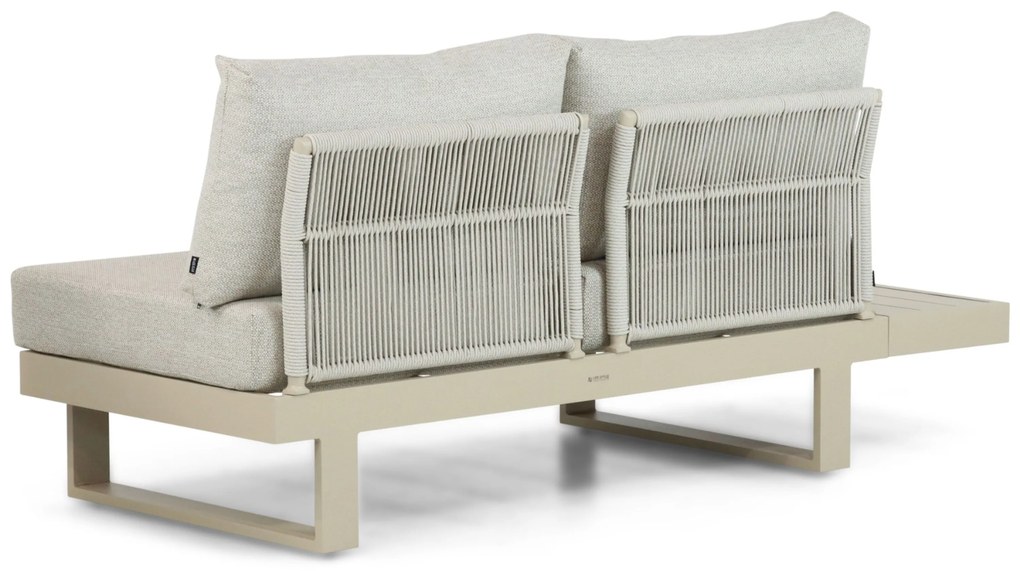 Hoek loungeset 6 personen Aluminium Taupe Lifestyle Garden Furniture Lorenzo