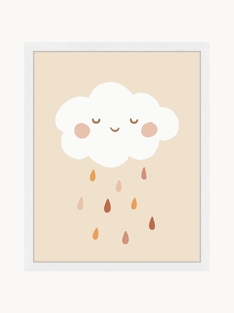 Ingelijste digitale print Lovely Rain