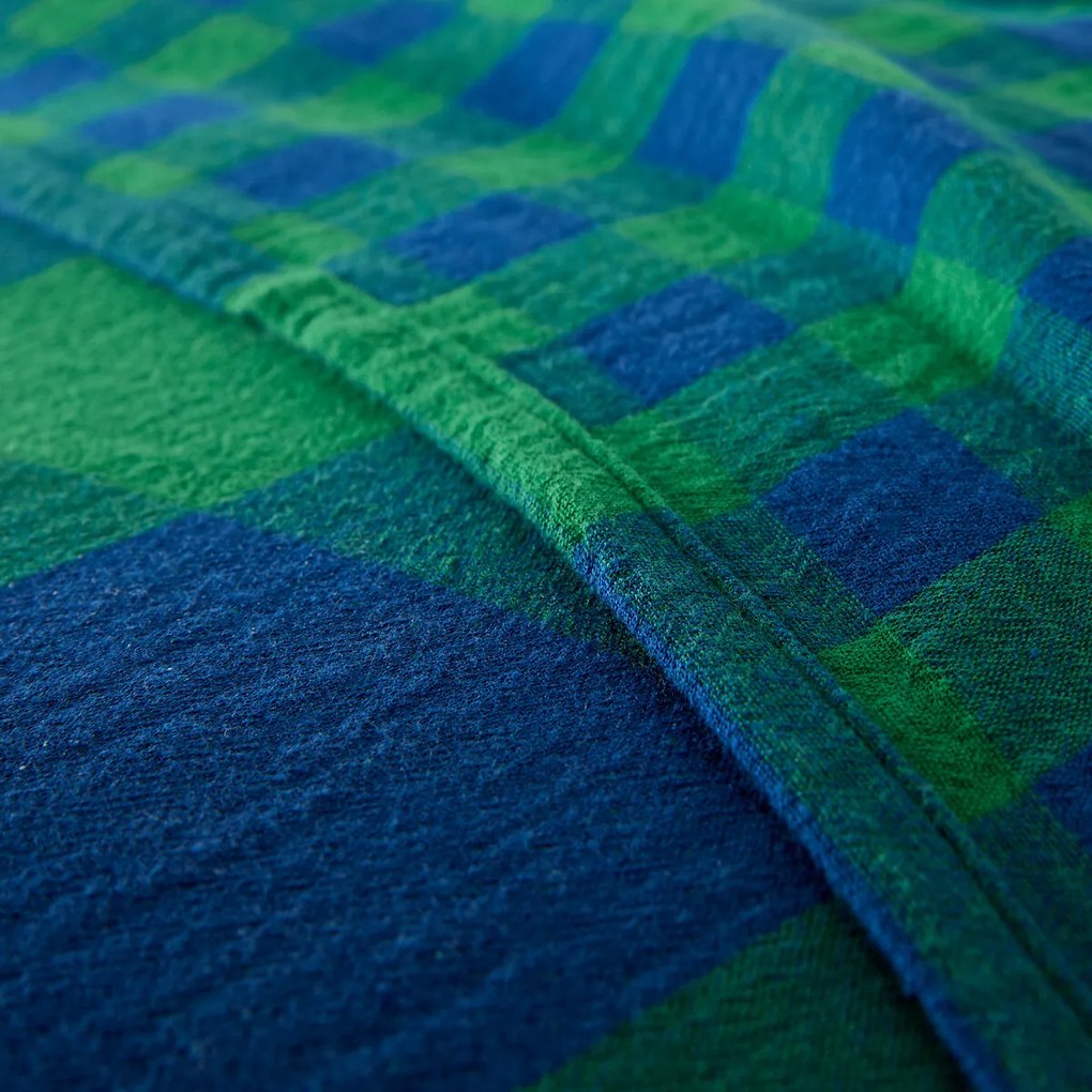 Geruite beddensprei in tetra, Calix