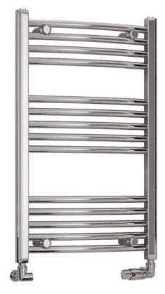 Eastbrook Wendover gebogen handdoekradiator 50x80cm 248W chroom