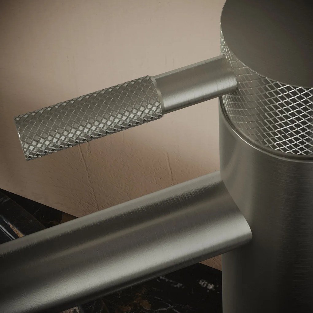 Saniclear Exclusive Curved verhoogde wastafelkraan RVS