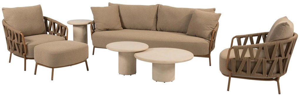 4 Seasons Outdoor Biarritz loungeset amber SALE Loungeset   beige weerbestendig