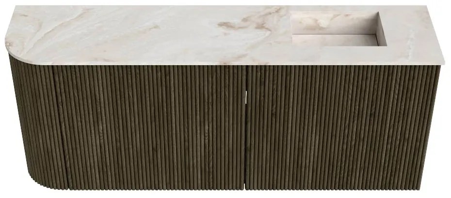 Mondiaz Joya DLux 100cm toiletmeubel ronding links shadow met wastafel faye rechts 1 kraangat frappe