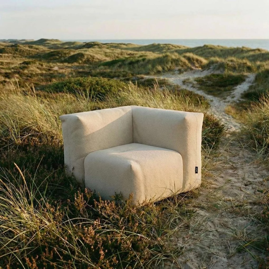 Soft Zitzak Outdoor Corner - Bouclé Beige