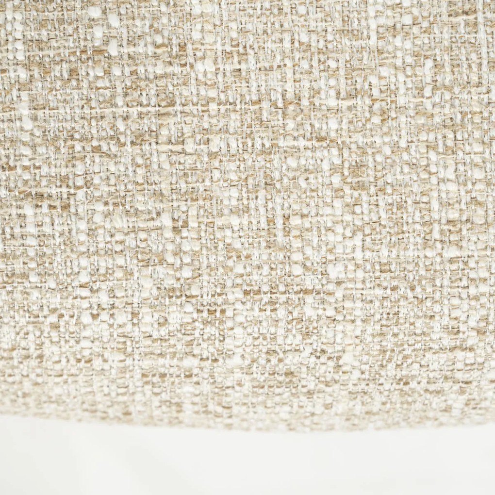 Eleonora Indy Stoel Met Armleuningen Beige Geweven Stof