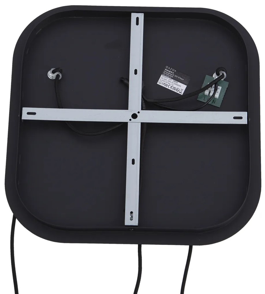 Design hanglamp zwart met smoke glas 3-lichts - Gus