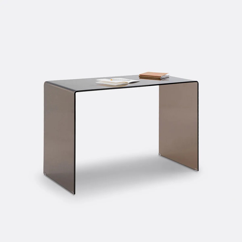 Consolebureau van gehard glas Joan