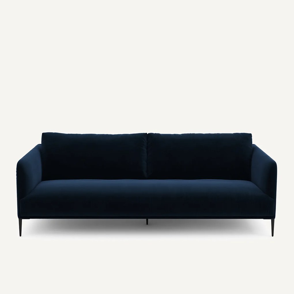 3- of 4-zits fluwelen bank, OSCAR, ontwerp Emmanuel Gallina