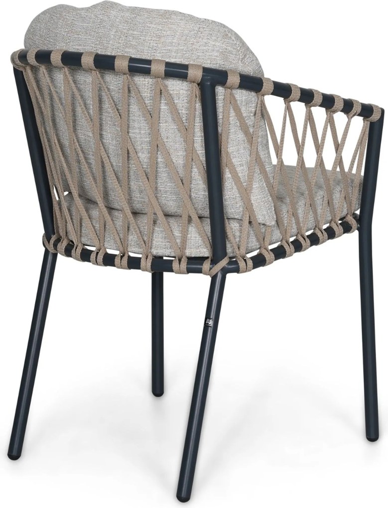 Tuinset 6 personen 150 cm Rope Grijs Lifestyle Garden Furniture Morano/Arancia