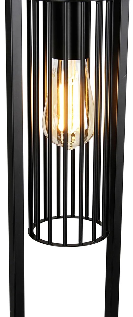 Smart Moderne vloerlamp met dimmer zwart incl. Wifi ST64 - Balenco Wazo Modern E27 Binnenverlichting Lamp