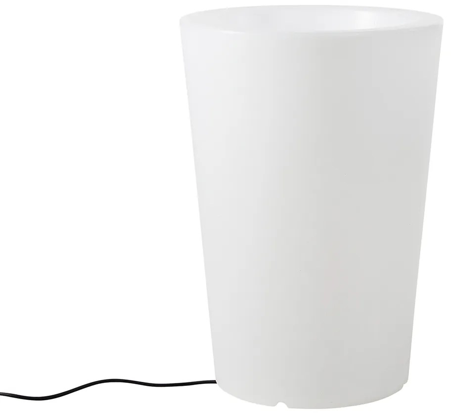 Buiten vloerlamp wit 60 cm bloempot IP65 - Verano